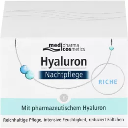 HYALURON NACHTPFLEGE creme rico em um frasco, 50 ml