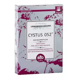 CYSTUS 052 Pastilhas orgânicas para garganta, 66 unidades