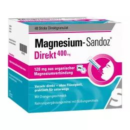 MAGNESIUM SANDOZ Direkt 400 mg Sticks, 48 unidades