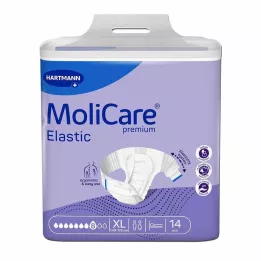MOLICARE Cuecas Elásticas Premium 8 gotas tamanho XL, 14 unid