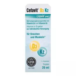 CEFAVIT D3 K2 Gotas líquidas puras para uso oral, 20 ml
