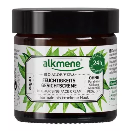 ALKMENE Creme facial hidratante aloe vera orgânico, 50 ml
