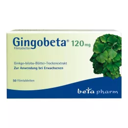 GINGOBETA Comprimidos revestidos por película de 120 mg, 50 unidades