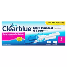 CLEARBLUE Teste de gravidez detecção precoce, 2 pcs