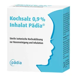Ampolas pediátricas inalantes de sal de cozinha 0,9%, 60x2,5 ml