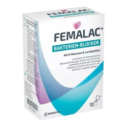 FEMALAC Pó bloqueador de bactérias, 10 unidades