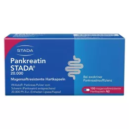 PANKREATIN STADA 20.000 cápsulas duras gastrorresistentes, 100 unidades
