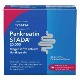 PANKREATIN STADA 20.000 cápsulas duras gastrorresistentes, 200 unidades