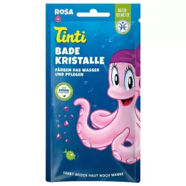 TINTI Cristais de banho rosa, 60 g
