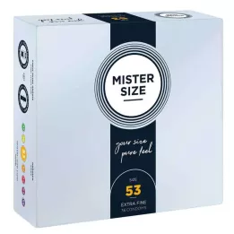 MISTER Preservativos tamanho 53, 36 peças
