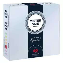 MISTER Preservativos tamanho 60, 36 peças