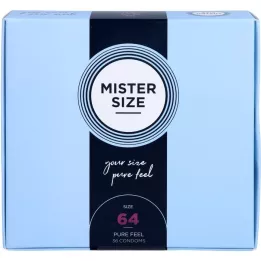 MISTER Preservativos tamanho 64, 36 peças