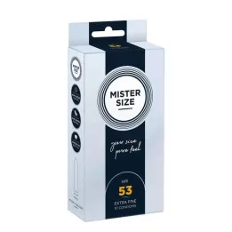 MISTER Preservativos tamanho 53, 10 peças
