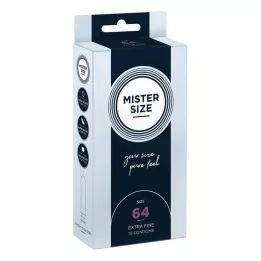 MISTER Preservativos tamanho 64, 10 peças