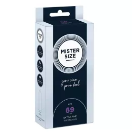 MISTER Preservativos tamanho 69, 10 peças