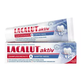 LACALUT proteção ativa das gengivas & pasta de dentes branca suave, 75 ml