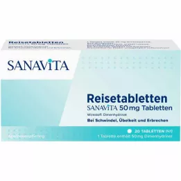 REISETABLETTEN Sanavita 50 mg comprimidos, 20 unidades
