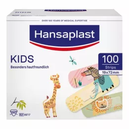 HANSAPLAST Tiras de gesso para crianças universais, 100 unidades