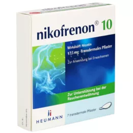 NIKOFRENON 10 adesivos transdérmicos Heumann, 7 unidades