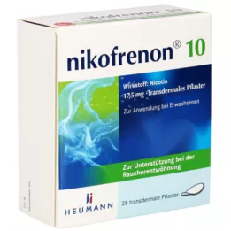 NIKOFRENON 10 adesivos transdérmicos Heumann, 28 unidades