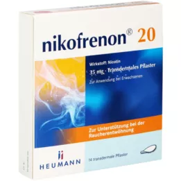 NIKOFRENON 20 adesivos transdérmicos Heumann, 14 unidades