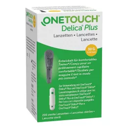 ONE TOUCH Lancetas de agulha Delica Plus, 200 unidades