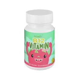 VITAMIN B12 KINDER Comprimidos mastigáveis veganos, 120 unidades