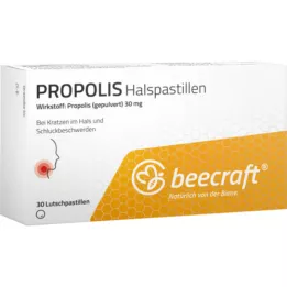 BEECRAFT Pastilhas para garganta de própolis, 30 unidades