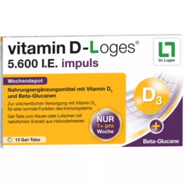 VITAMIN D-LOGES 5.600 UI impulsos semanais depósito KTA, 15 pcs