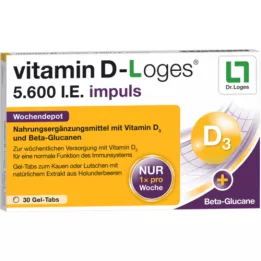 VITAMIN D-LOGES 5.600 UI impulsos semanais depósito KTA, 30 pcs