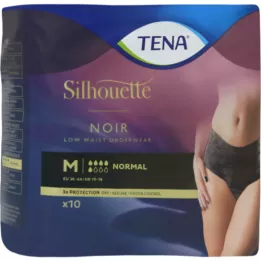 TENA SILHOUETTE normal M noir, 10 unid