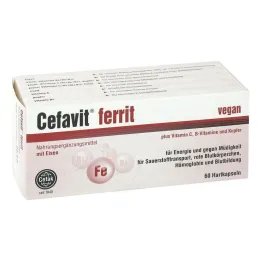 Cápsulas duras de ferrite Cefavit, 60 unidades