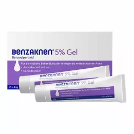BENZAKNEN Gel 5%, 2X40 g