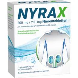 NYRAX Comprimidos renais de 200 mg/200 mg, 100 unidades