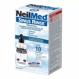 NEILMED Enxágue de Seios Nasais Nas.du.+Nas.Sp.Salz 10 DosBtl, 1 P