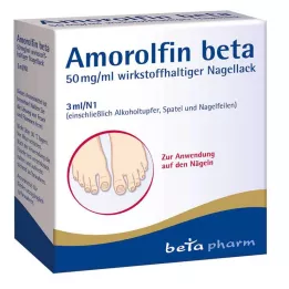 AMOROLFIN beta 50 mg/ml ingrediente ativo esmalte, 3 ml