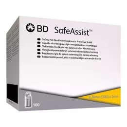 BD SAFEASSIST Agulhas para caneta de segurança 30 G 5 mm, 100 unidades
