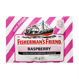 FISHERMANS FRIEND Pastilhas de framboesa sem açúcar, 25 g