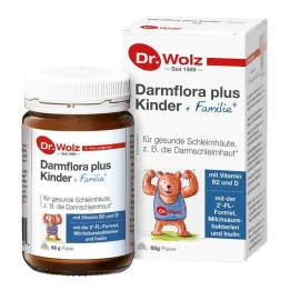 Flora intestinal mais crianças + pó familiar, 68 g