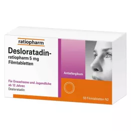 DESLORATADIN-ratiopharm 5 mg comprimidos revestidos por película, 50 unidades