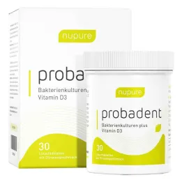 Nupure probadent pastilhas de flora oral de limão, 30 unidades