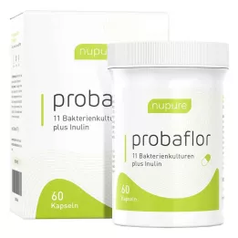 NUPURE probióticos probaflor para limpeza intestinal Kps., 60 unid