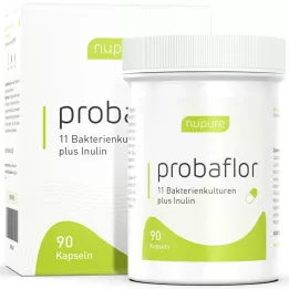 NUPURE probióticos probaflor para cápsulas de limpeza intestinal, 90 unidades