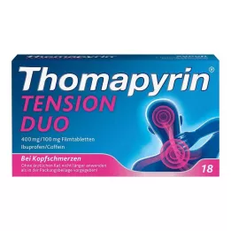THOMAPYRIN TENSION DUO Comprimidos revestidos por película de 400 mg/100 mg, 18 unidades