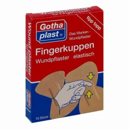 Gothaplast gesso elástico para feridas na ponta do dedo 2 tamanhos, 10 peças