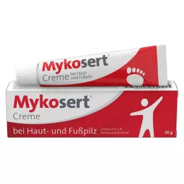 MYKOSERT Creme para pele e fungos nos pés, 20 g