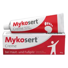 MYKOSERT Creme para pele e fungos nos pés, 50 g