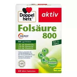 DOPPELHERZ Ácido Fólico 800 Comprimidos Depot, 60 unidades