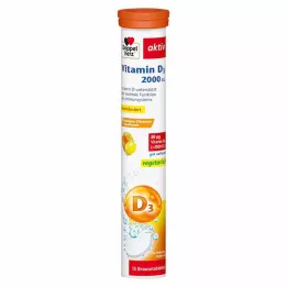 DOPPELHERZ Vitamina D3 2000 I.E. comprimidos efervescentes, 15 unidades