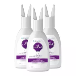 ELL-CRANELL Solução de 250 microgramas/ml para uso na cabeça, 3x200 ml